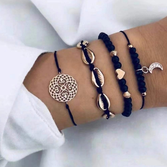3/$20 New Black & Gold Bracelet Set